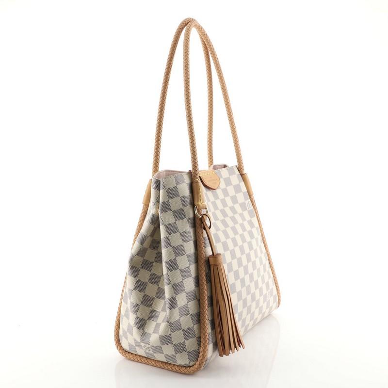 Beige Louis Vuitton Propriano Handbag Damier
