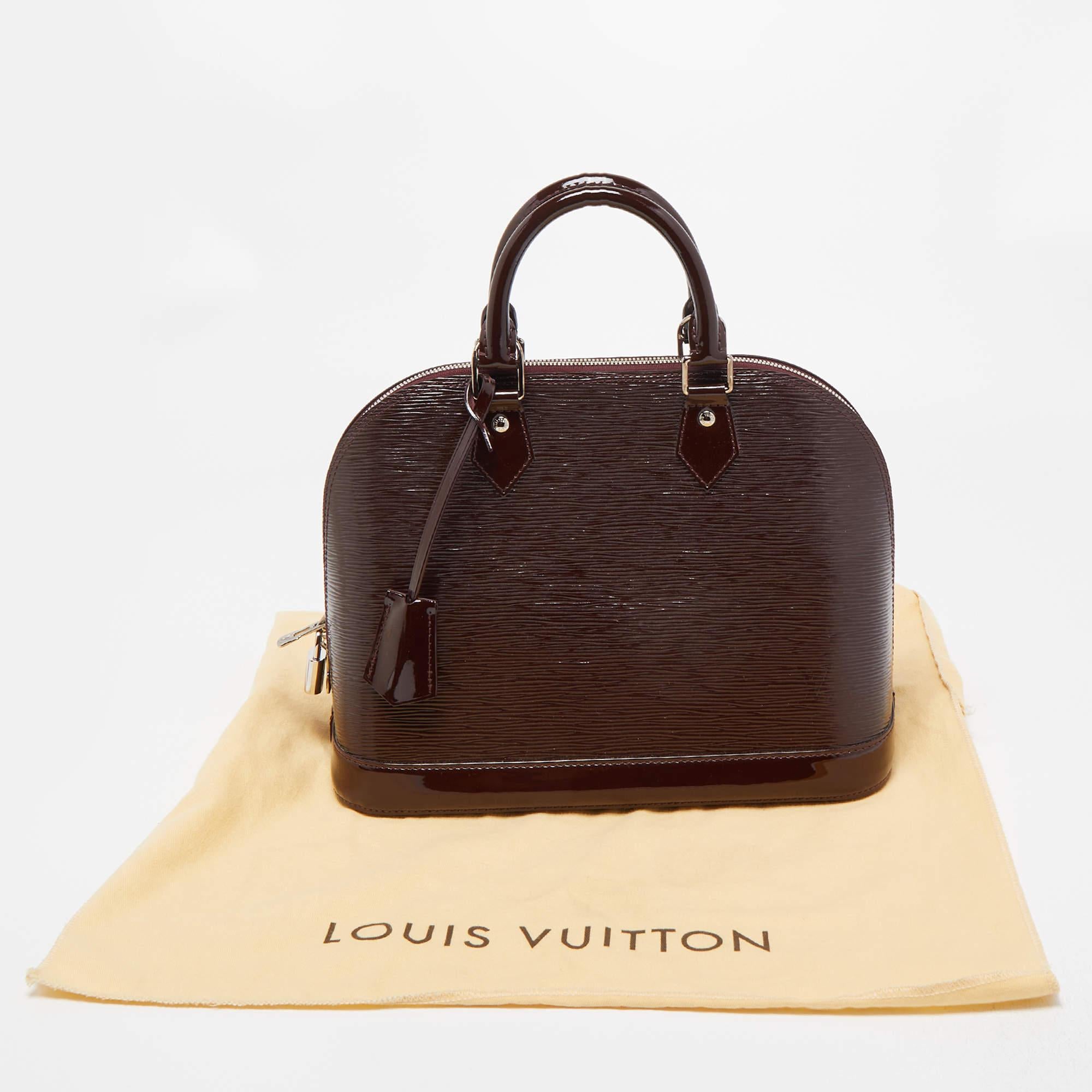 Louis Vuitton Prune Electric Epi Leather Alma PM Bag 6