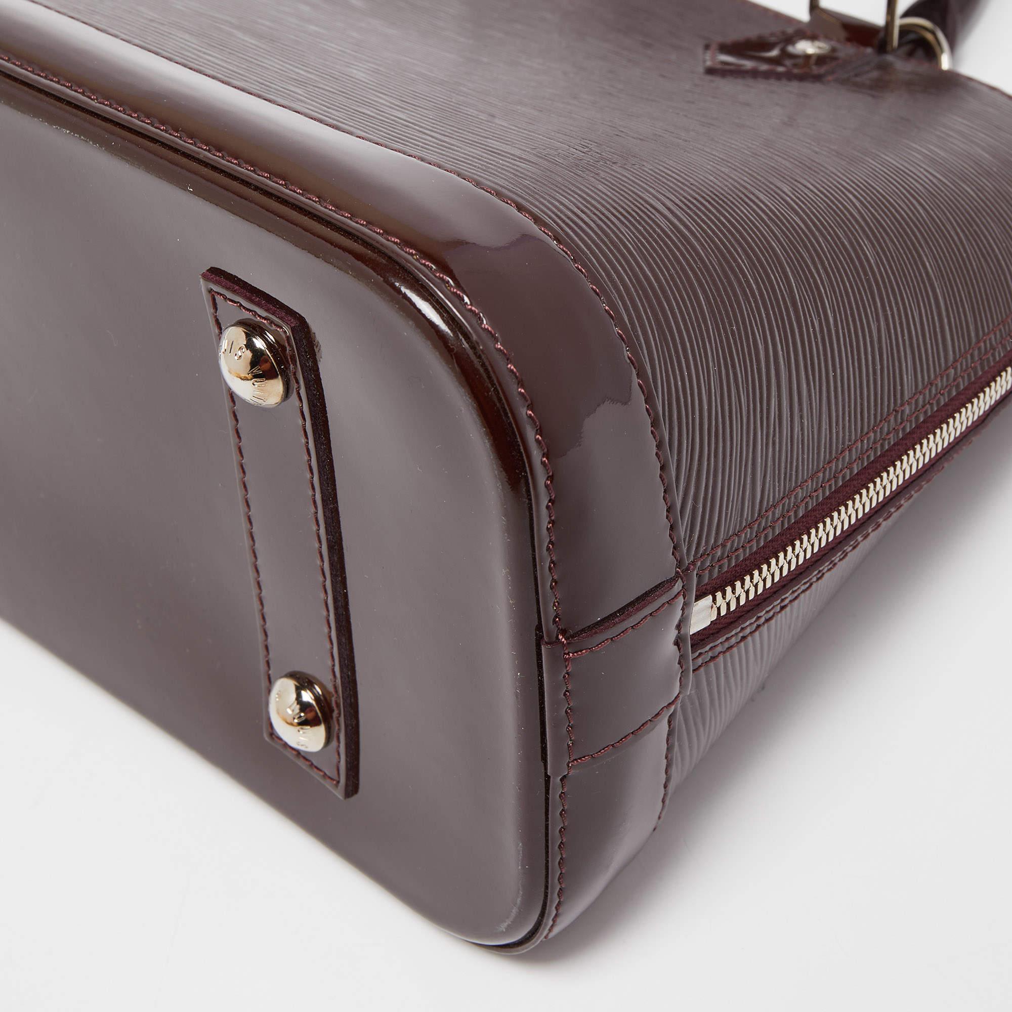 Louis Vuitton Prune Electric Epi Leather Alma PM Bag 4