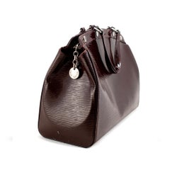 Louis Vuitton Prune Electric Epi Leather Brea MM Shoulder Top Handle Bag