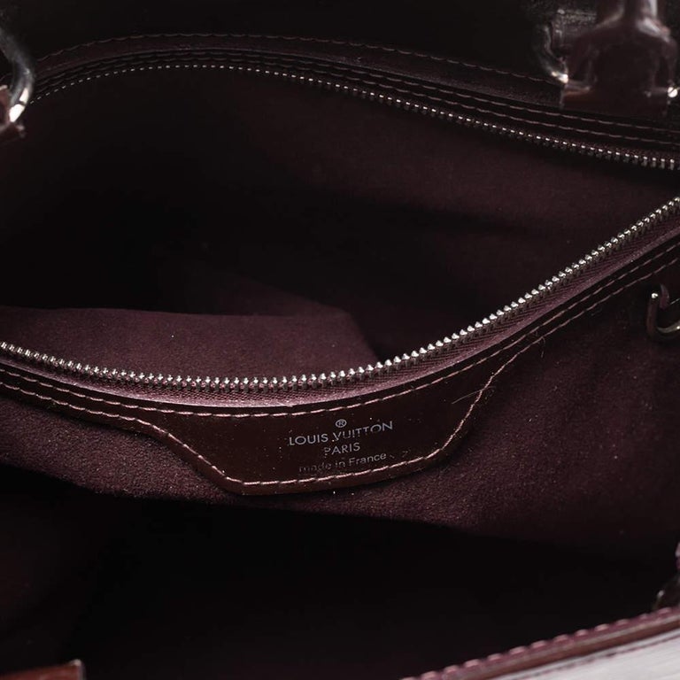 Louis Vuitton Prune Electric Epi Leather Mirabeau GM Bag For Sale 7