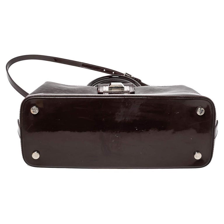 Louis Vuitton Prune Electric Epi Leather Mirabeau GM Bag For Sale 1