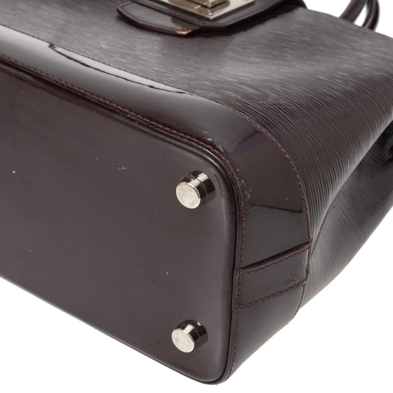Louis Vuitton Prune Electric Epi Leather Mirabeau GM Bag For Sale at