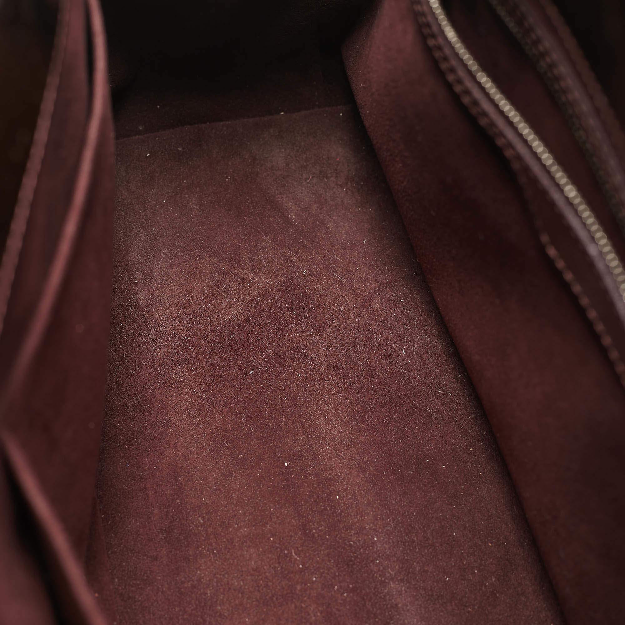 Louis Vuitton Prune Electric Epi Leather Mirabeau GM Bag For Sale 4