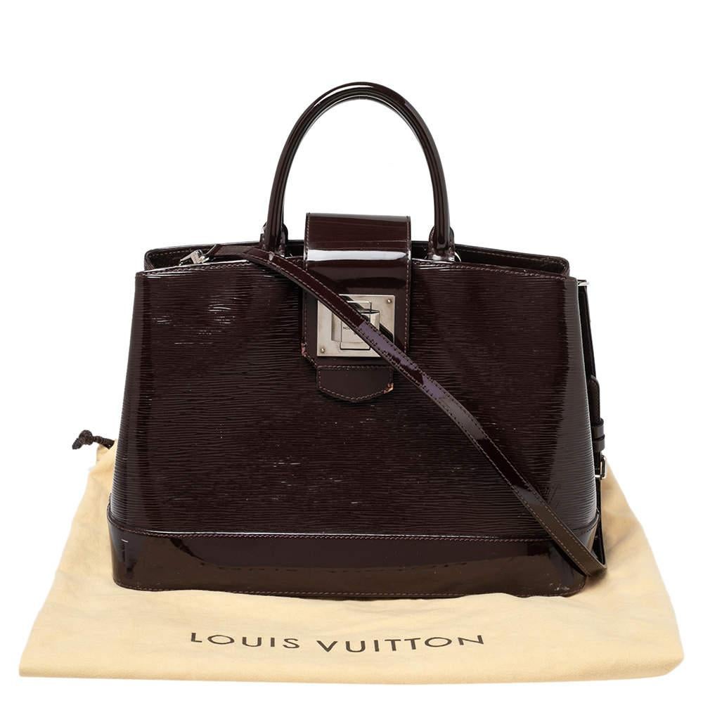 Louis Vuitton Prune Electric Epi Leather Mirabeau GM Bag 4