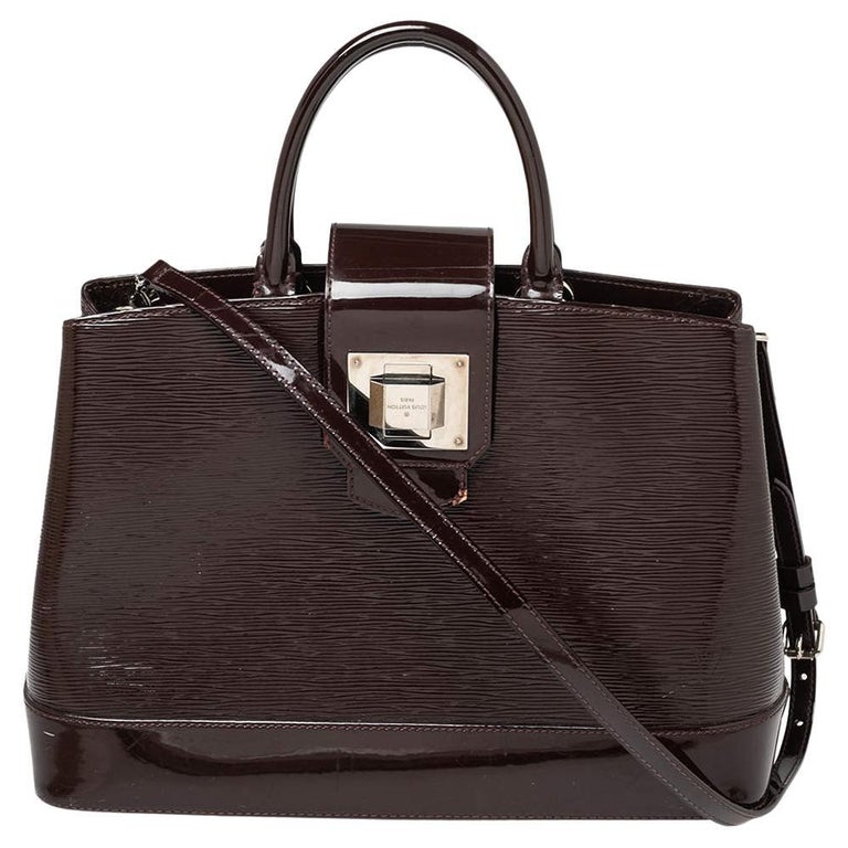Louis Vuitton Prune Electric Epi Leather Mirabeau GM Bag For Sale