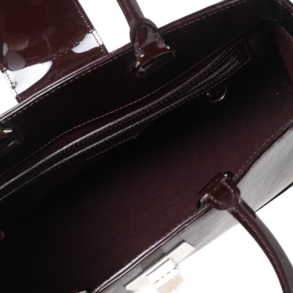Louis Vuitton Prune Electric Epi Leather Mirabeau PM Bag 6