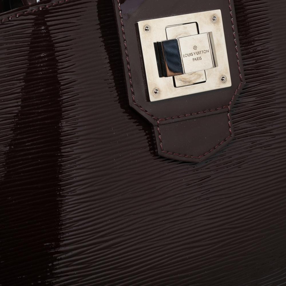 Louis Vuitton Prune Electric Epi Leather Mirabeau PM Bag 4