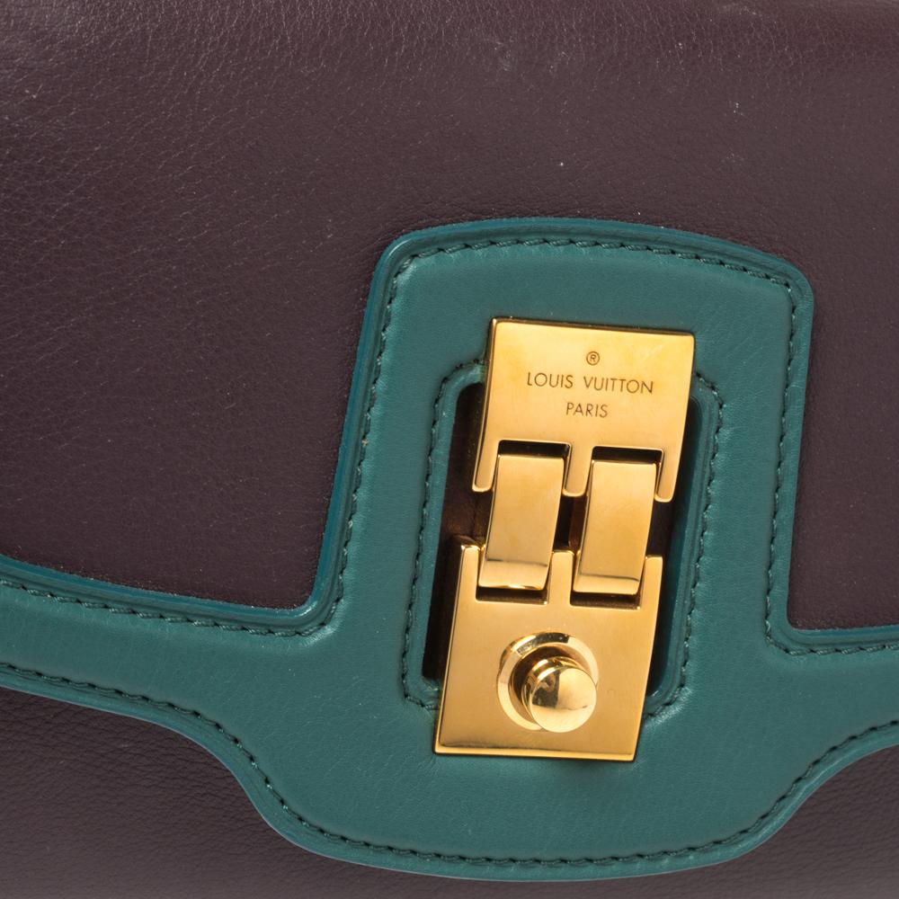 Louis Vuitton Prune Leather Cuir Art Dèco Baguette Bag 2