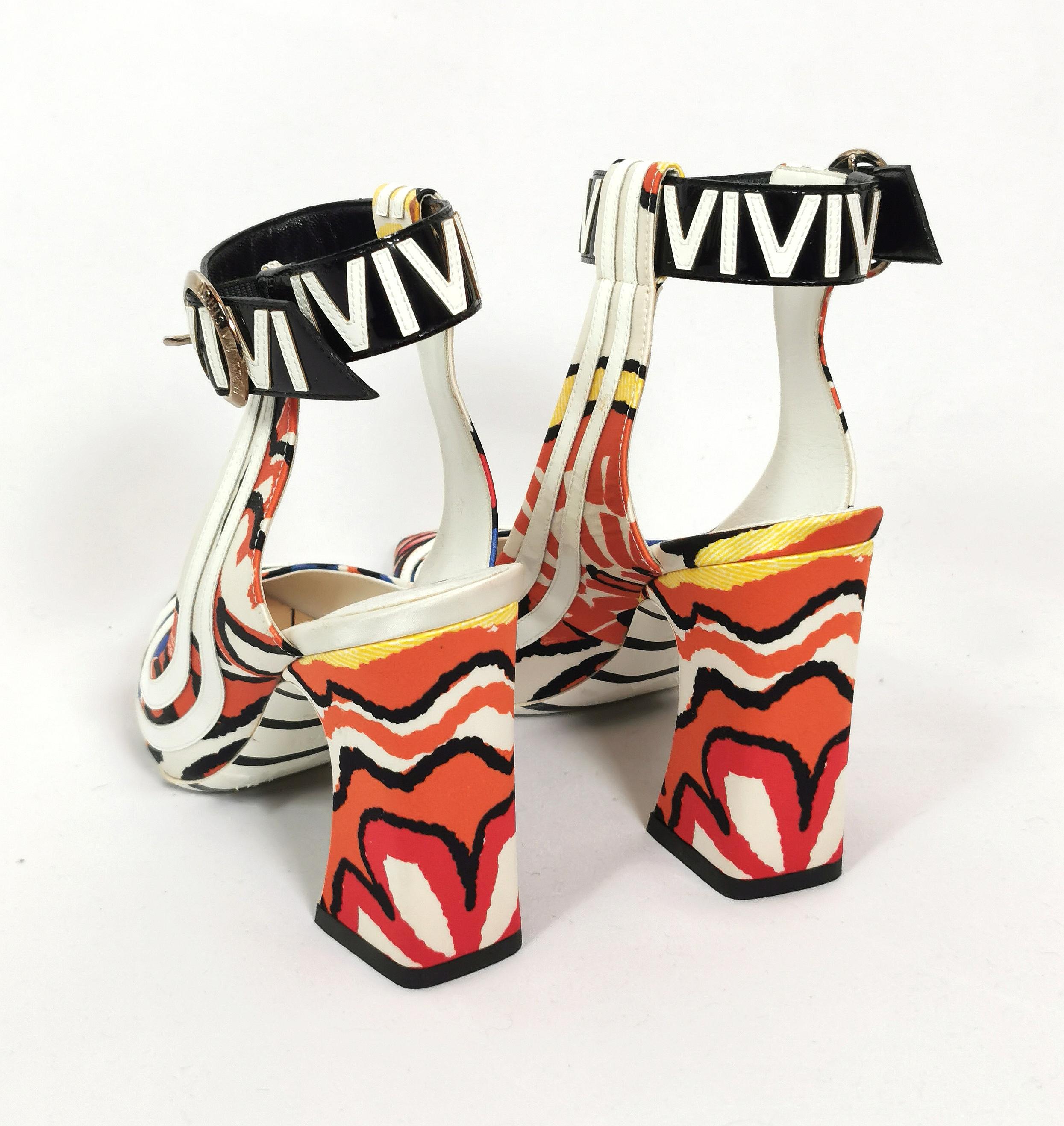 Louis Vuitton psychedelic shoes, graffiti floral, Heels, Ankle Strap  9