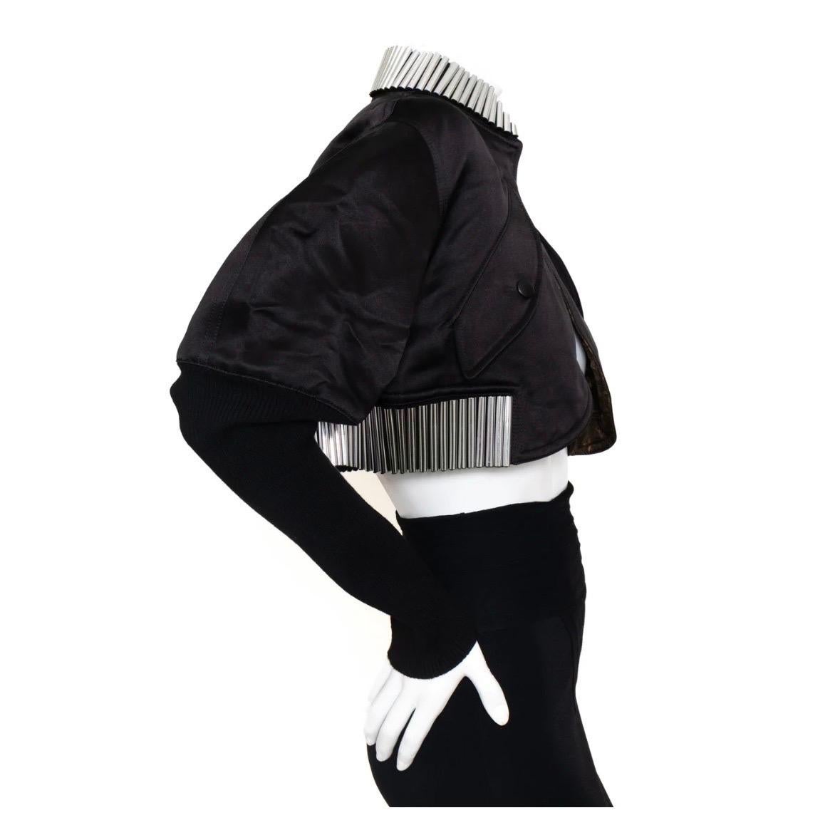 Women's Louis Vuitton Puff Sleeve Bomber Jacket (2019)