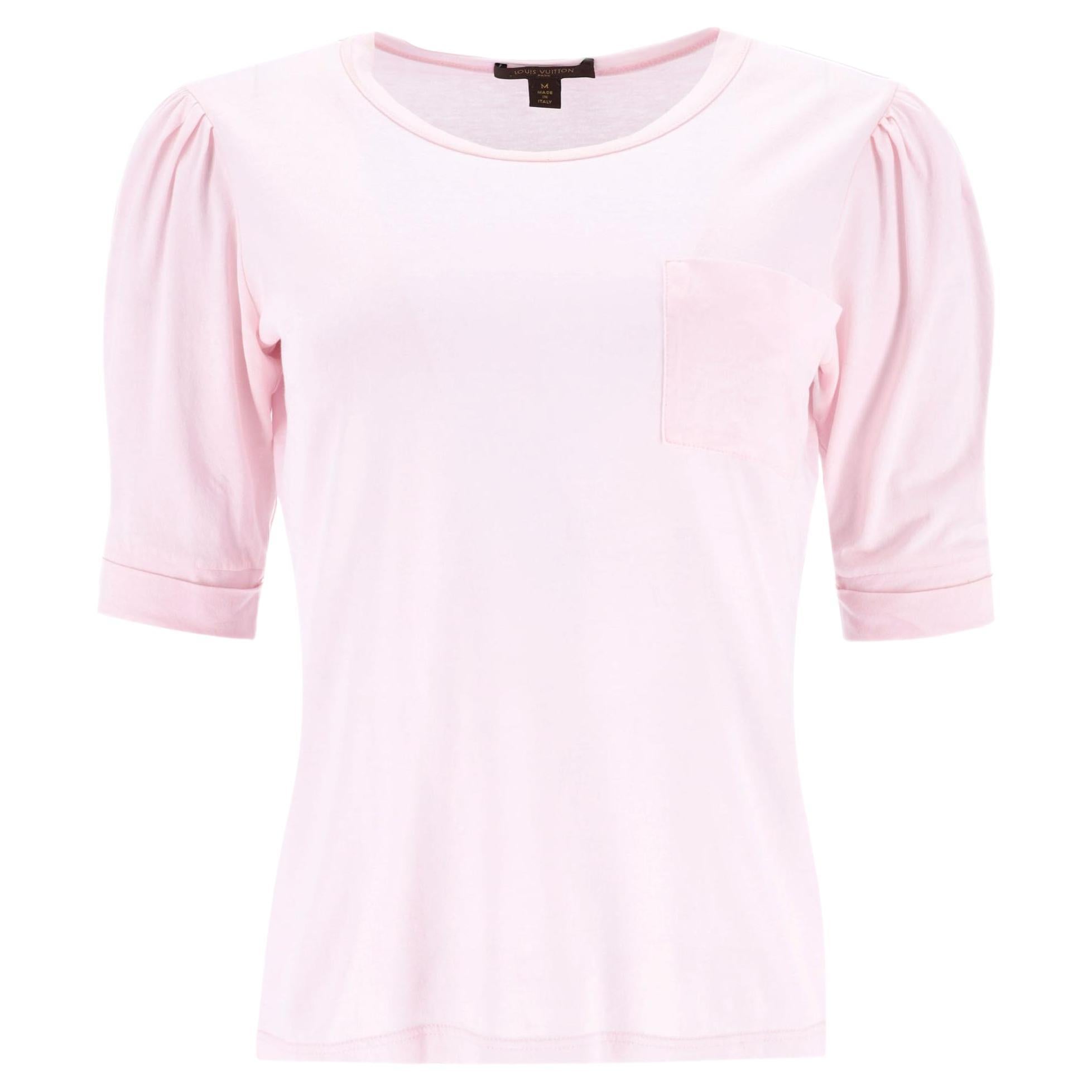 Top de algodón con mangas abullonadas Louis Vuitton en venta