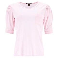 Louis Vuitton Baumwoll-Top mit Puffärmeln