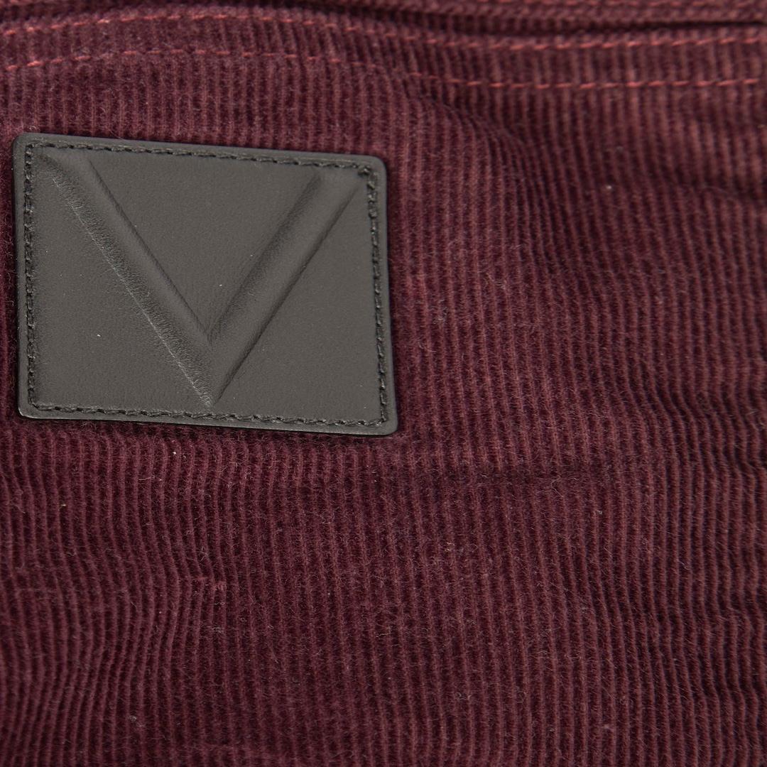 Louis Vuitton Purple Corduroy Slim Trousers Size L In New Condition For Sale In London, GB