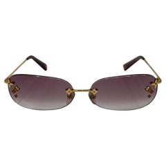 Louis Vuitton Purple Desmayo Rimless Sunglasses