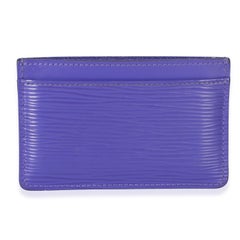 Louis Vuitton Purple Epi Card Holder