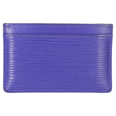 Louis Vuitton Purple Epi Card Holder