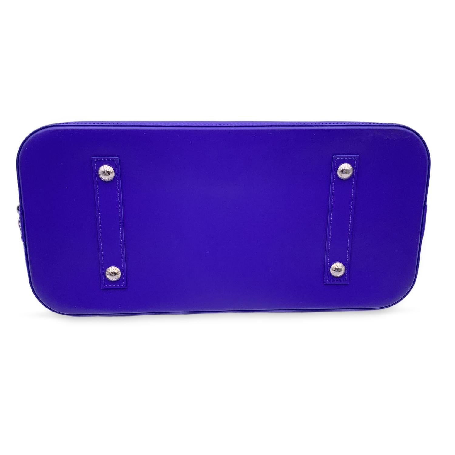 Women's Louis Vuitton Purple Epi Leather Alma GM Bag Handbag Satchel