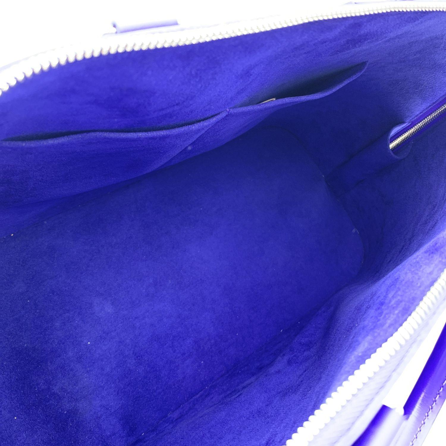 Louis Vuitton Purple Epi Leather Alma GM Bag Handbag Satchel 1
