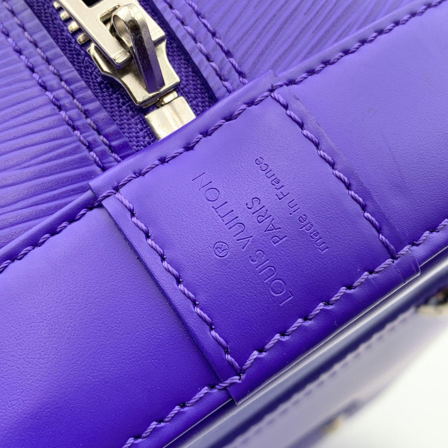 Louis Vuitton Purple Epi Leather Alma GM Bag Handbag Satchel 2