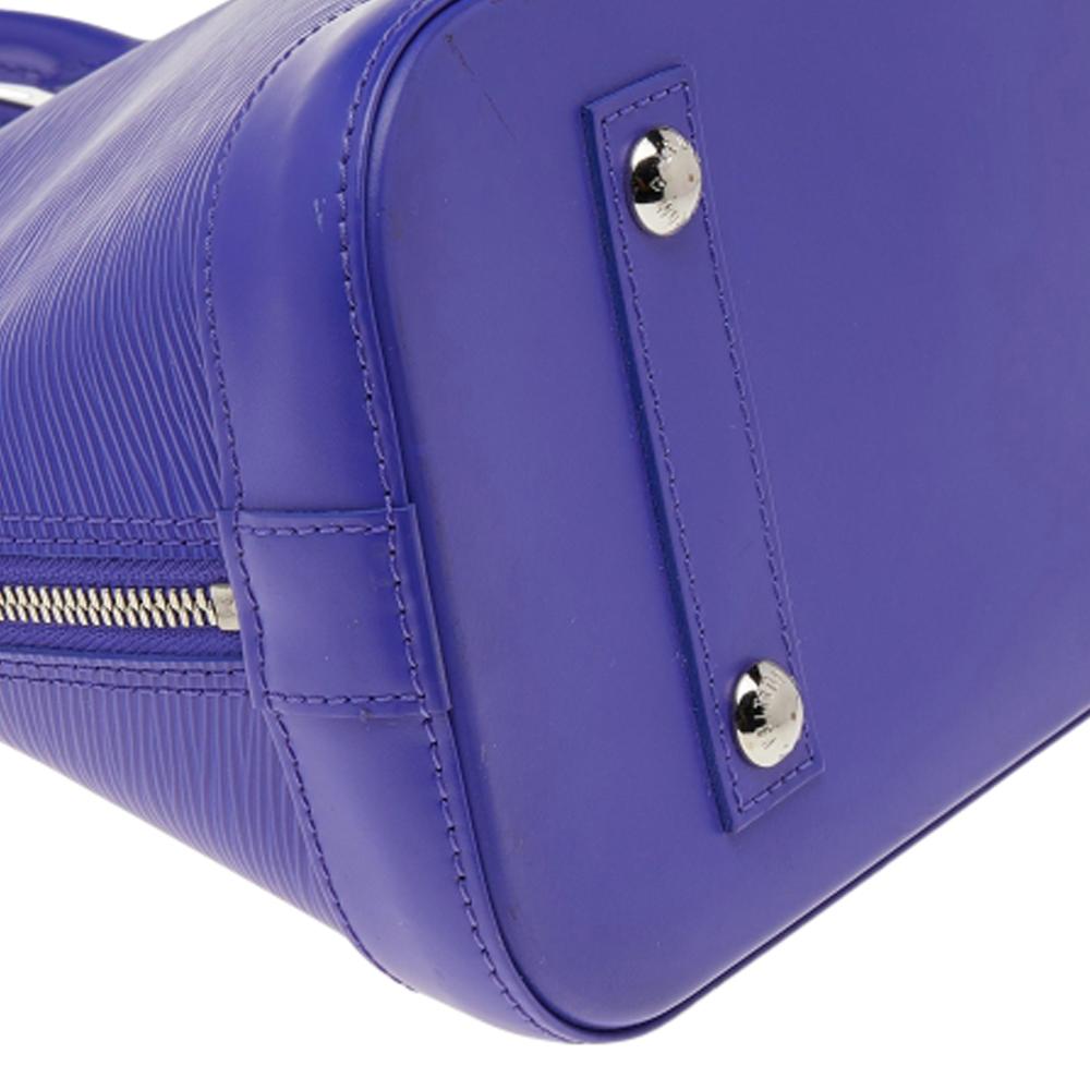 Louis Vuitton Purple Epi Leather Alma PM Bag 3