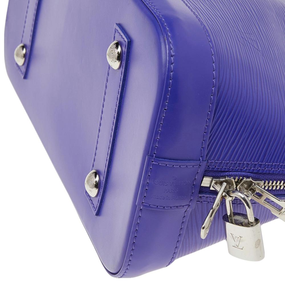 Louis Vuitton Purple Epi Leather Alma PM Bag 4