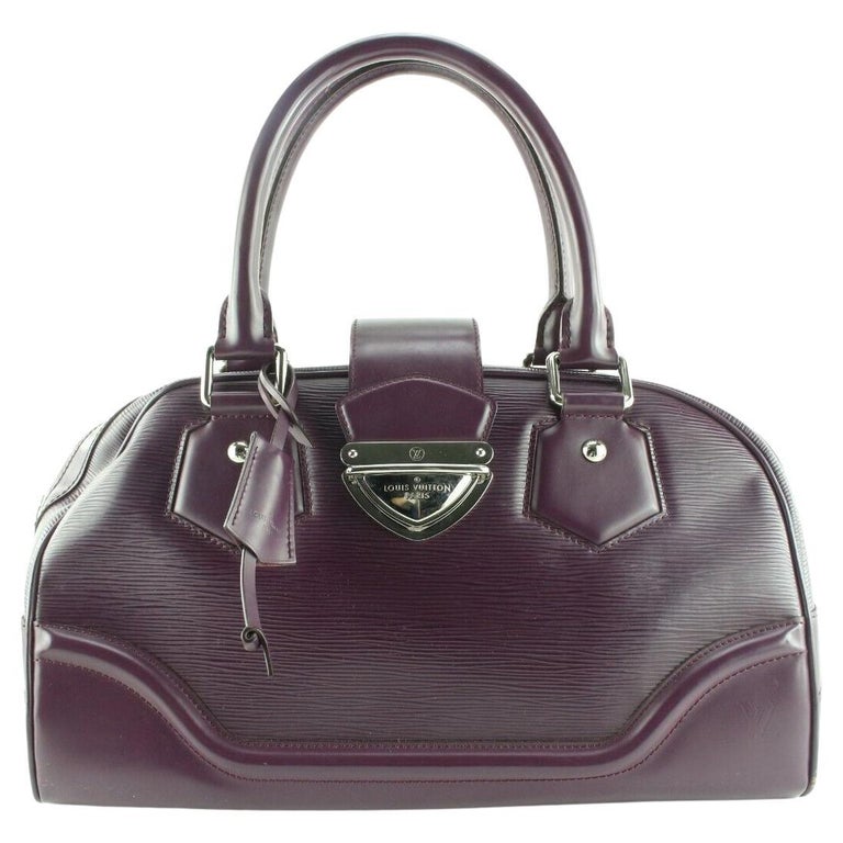 Louis Vuitton Purple Epi Leather Bowling Montaigne PM Bag Louis