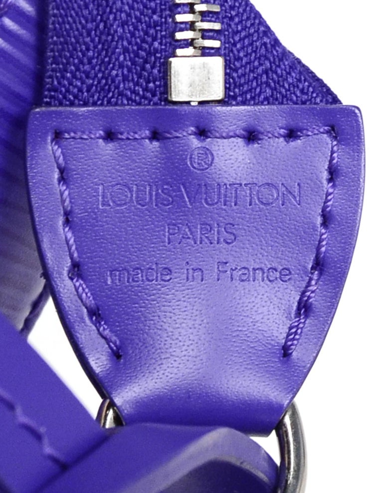 Louis Vuitton LP05208 Purple/Blue Epi Leather with Monogram Canvas Speedy  Bag Charm/ Key chain/ Holder