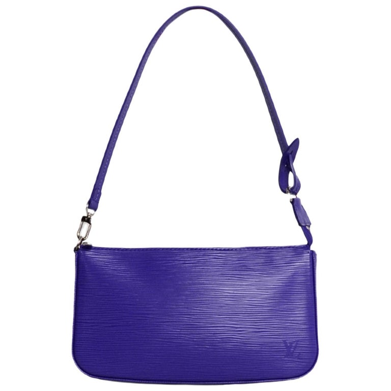 Louis Vuitton Purple Epi Leather Pochette Accessories NM Bag For