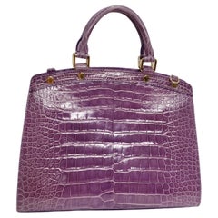 Alma bb crocodile handbag Louis Vuitton Brown in Crocodile - 33447781