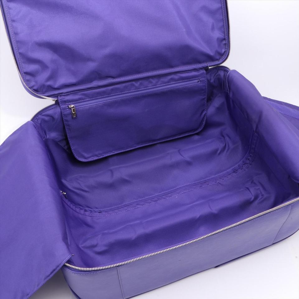 Louis Vuitton Purple Figue Leather Pegase 45 Rolling Luggage Carry-On 867878 In Good Condition In Dix hills, NY