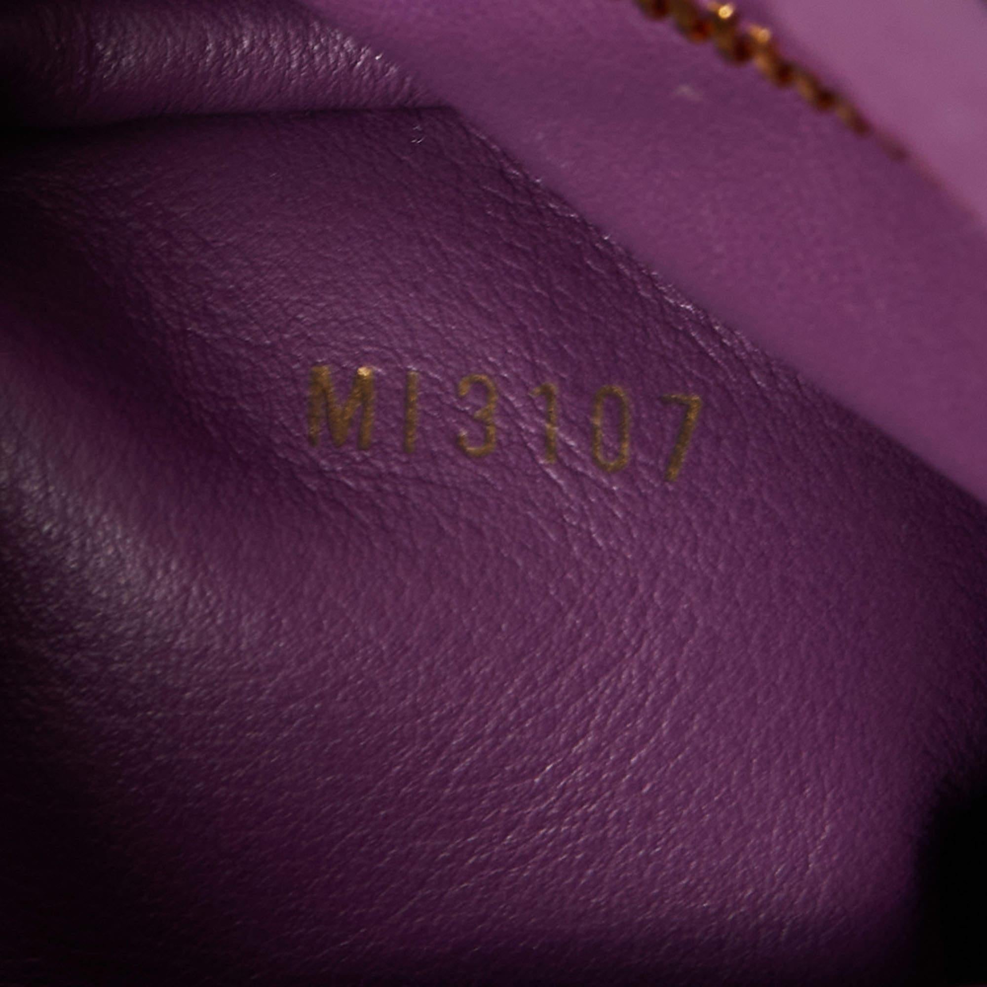 Louis Vuitton Purple Leather and Python Capucines BB Bag 6