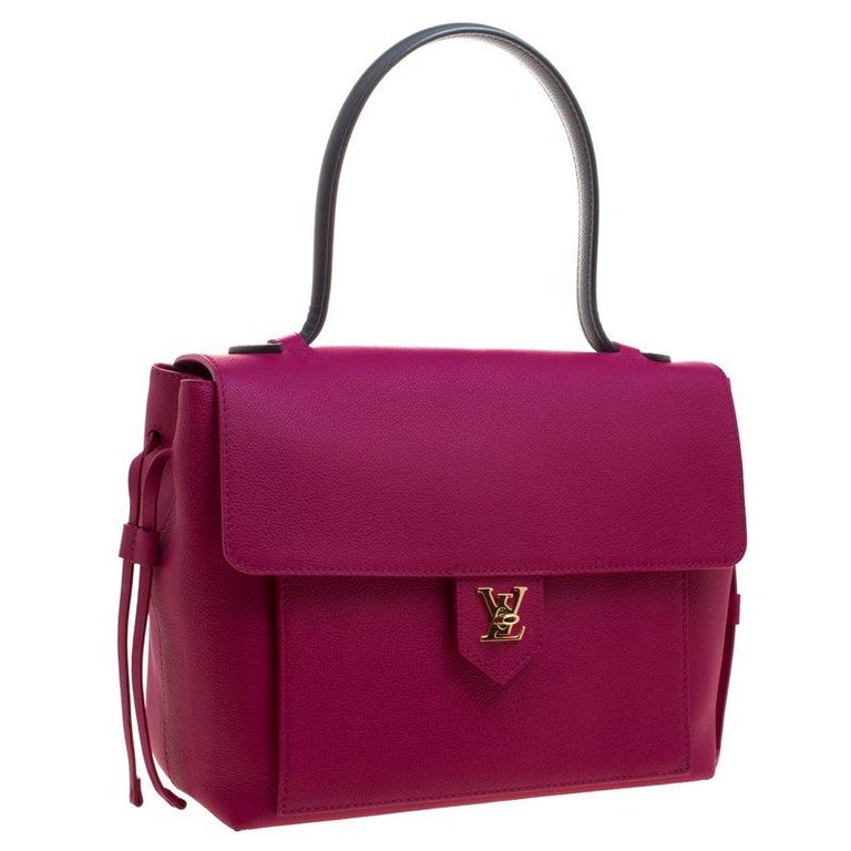 Louis Vuitton Purple Leather Lockme PM Bag For Sale at 1stDibs