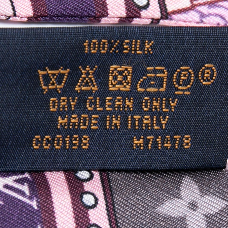 Louis Vuitton Purple Monogram Confidential Silk Bandeau at 1stDibs