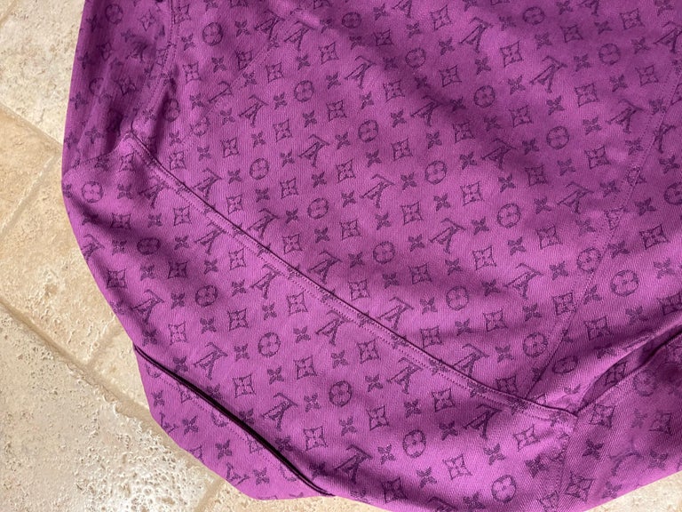 Louis Vuitton Purple Monogram Denim Jacket L Louis Vuitton
