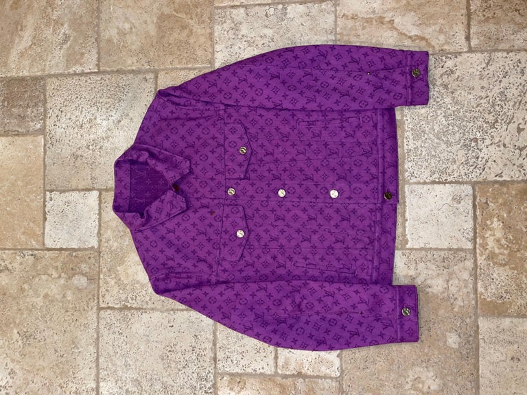 Louis Vuitton, Jackets & Coats, Purple Louis Vuitton Denim Jacket