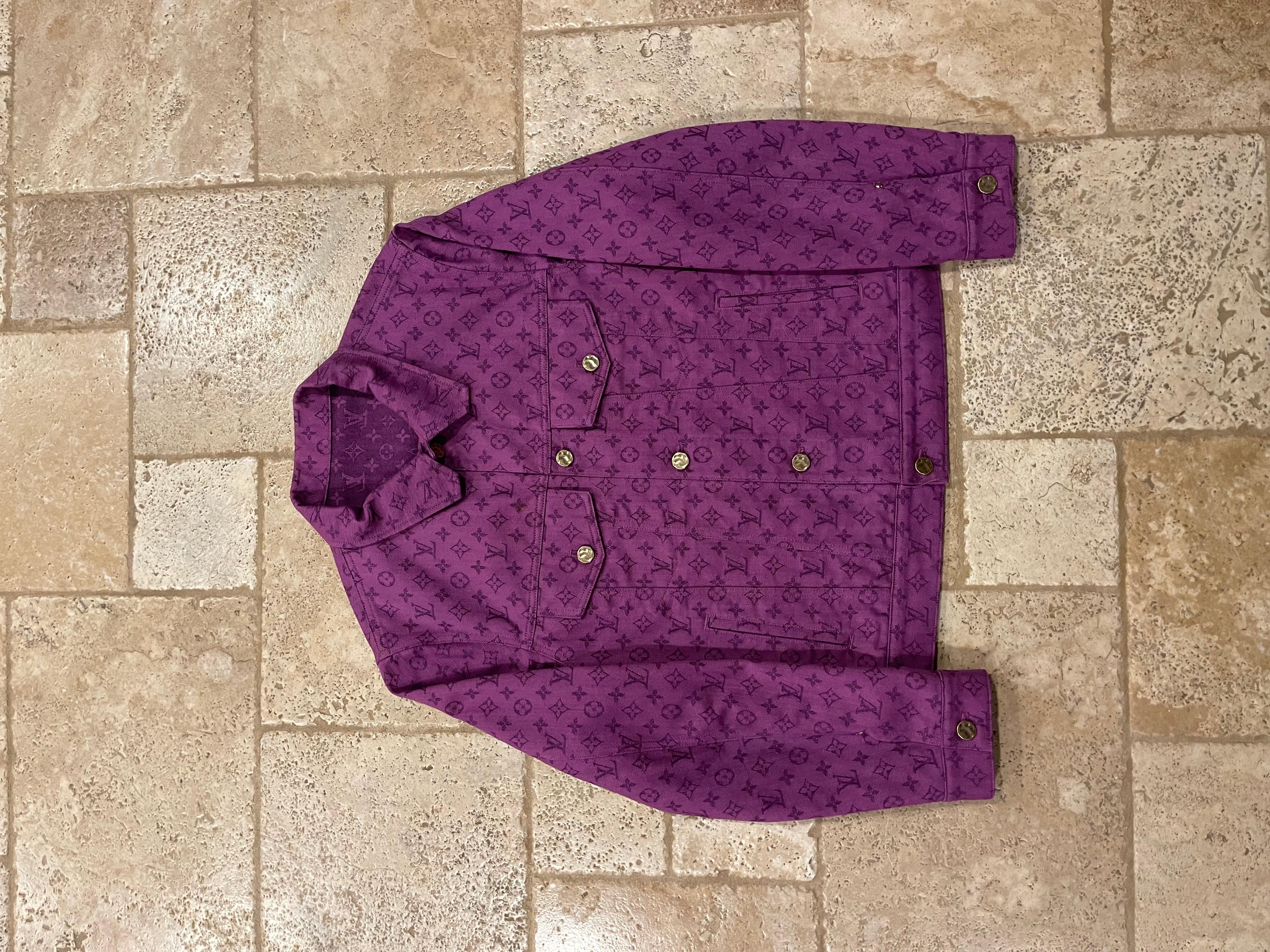 Louis vuitton purple denim jacket virgil ablohs collection Mens Fashion  Coats Jackets and Outerwear on Carousell
