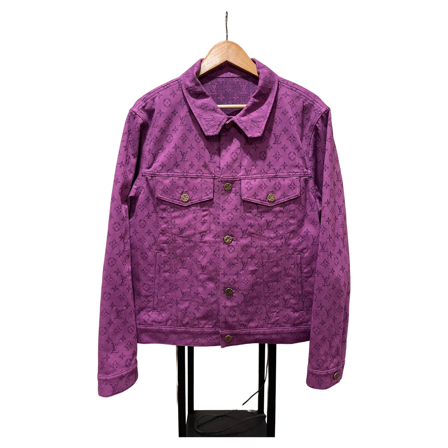 Louis Vuitton Monogram Denim Jacket Purple - For Sale on 1stDibs  lv  purple jacket, lv jacket purple, purple louis vuitton jacket