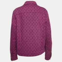 Louis Vuitton Purple Monogram Denim Jacket XL