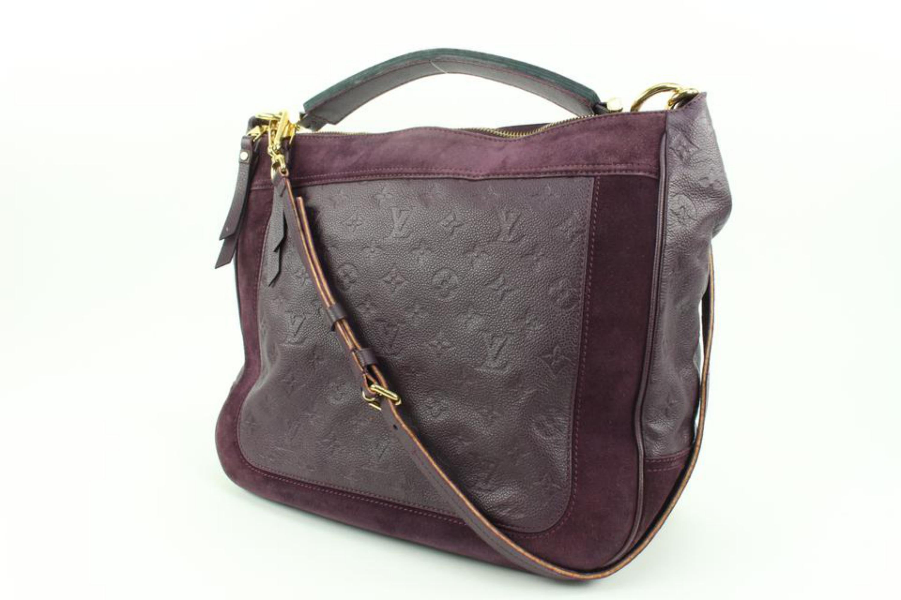 Louis Vuitton Purple Monogram Empreinte Audacieuse MM Hobo 2way Artsy 42lv217s 2