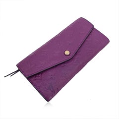 Louis Vuitton Purple Monogram Empreinte Curieuse Long Wallet