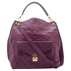 Louis Vuitton Purple Monogram Empreinte Leather Metis Hobo Bag