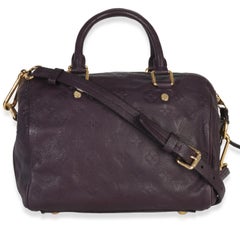 Louis Vuitton Purple Monogram Empreinte Speedy Bandolieure 25