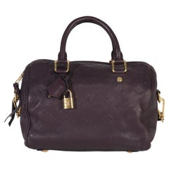 Louis Vuitton Purple Monogram Empreinte Speedy Bandolieure 25