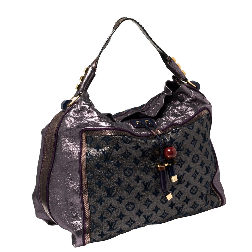 Louis Vuitton Purple Monogram Lurex Limited Edition Bluebird Bag 7