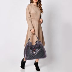 Louis Vuitton Purple Monogram Lurex Limited Edition Bluebird Bag