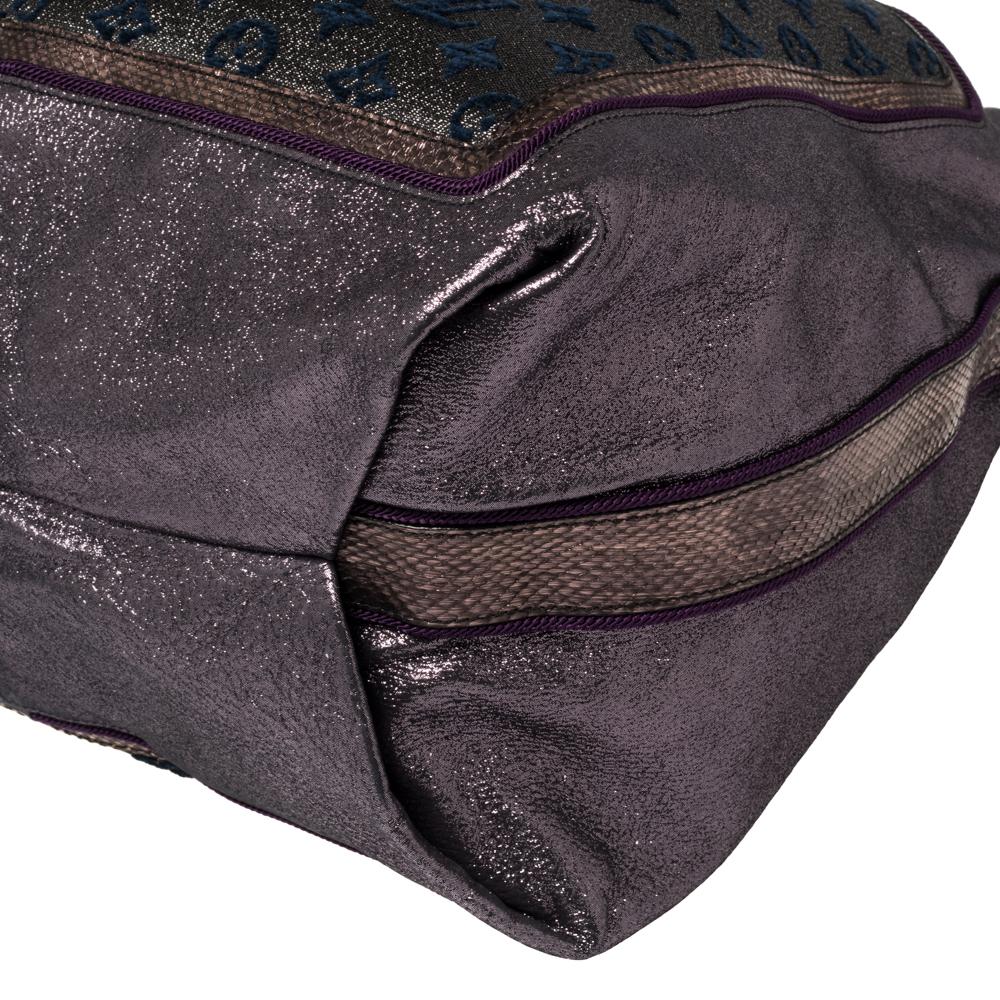 Louis Vuitton Purple Monogram Lurex Limited Edition Bluebird Bag In Good Condition In Dubai, Al Qouz 2