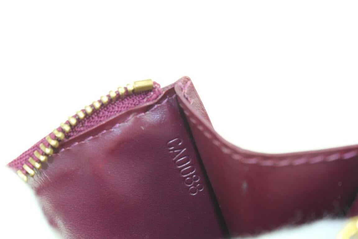 Women's Louis Vuitton Purple Monogram Vernis Pochette Cles NM Key Pouch 1025lv25