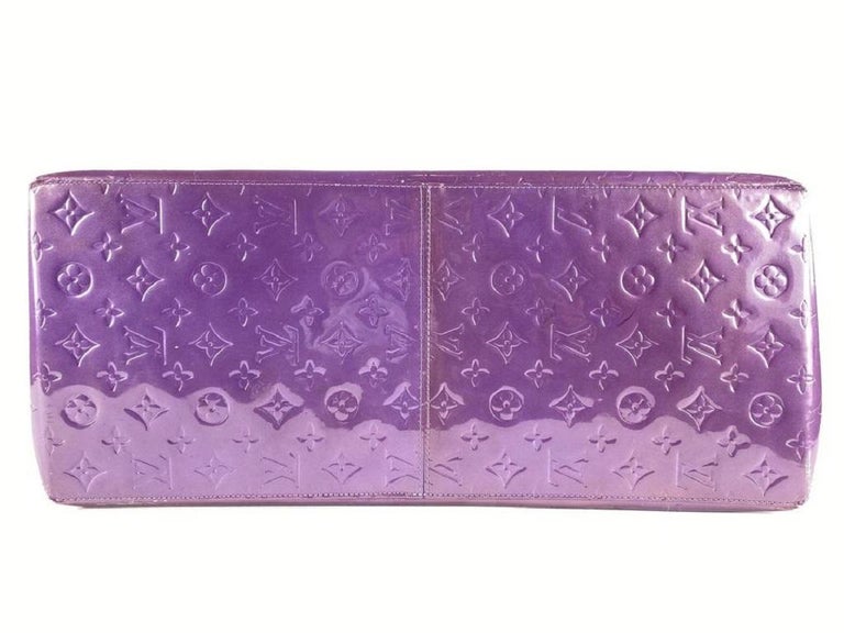 Louis Vuitton Purple Monogram Vernis Reade GM Tote 37LV713 For Sale 5