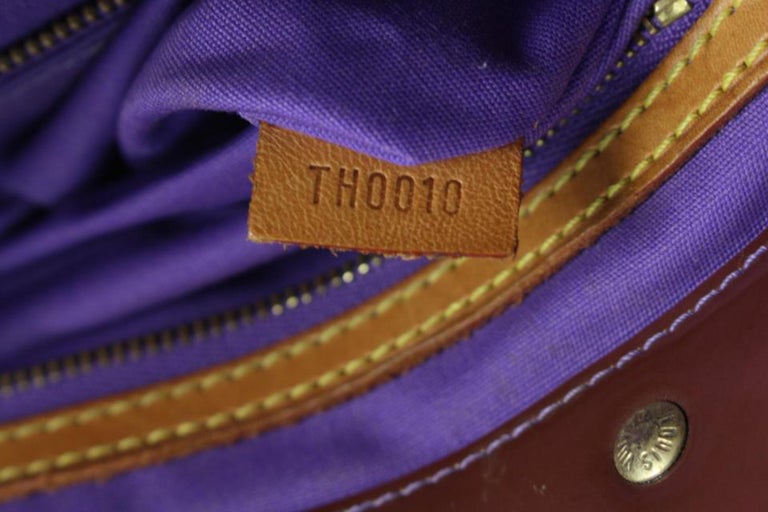 Louis Vuitton Purple Monogram Vernis Reade MM Tote Bag Upycycle Ready 76lz429s For Sale 5